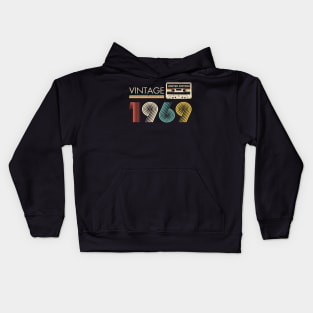 54th Birthday Vintage 1969 Limited Edition Cassette Tape Kids Hoodie